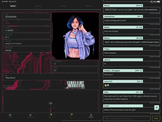 CyberCode Online: Text RPG