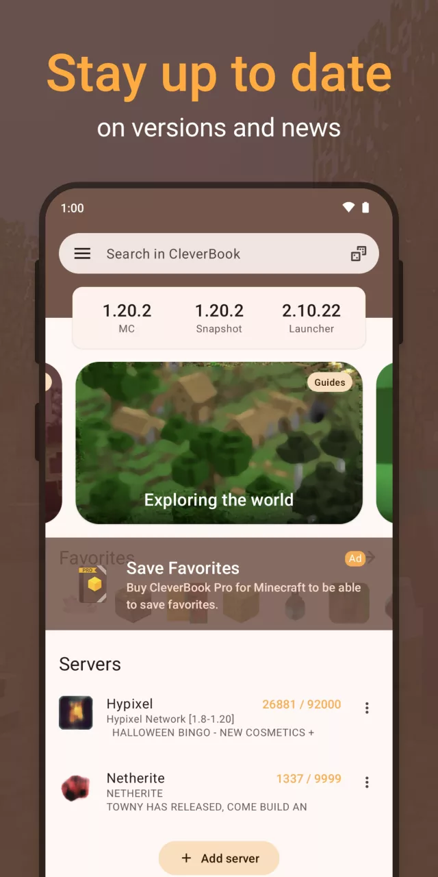 CleverBook for MC