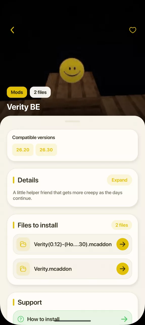 Verity Mod for Minecraft PE