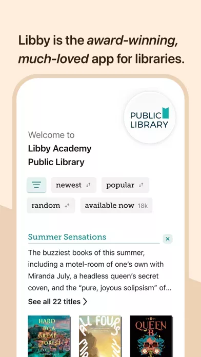 Libby, Библиотечное приложение