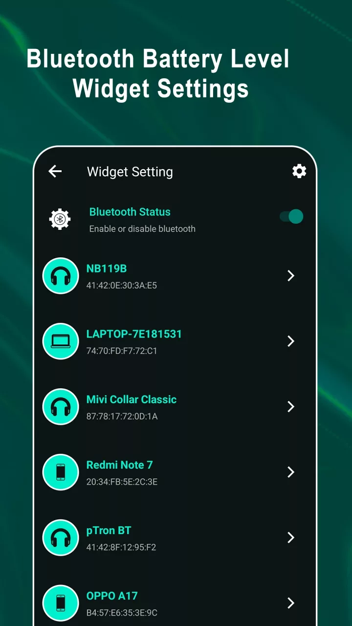 Bluetooth Battery Indicator