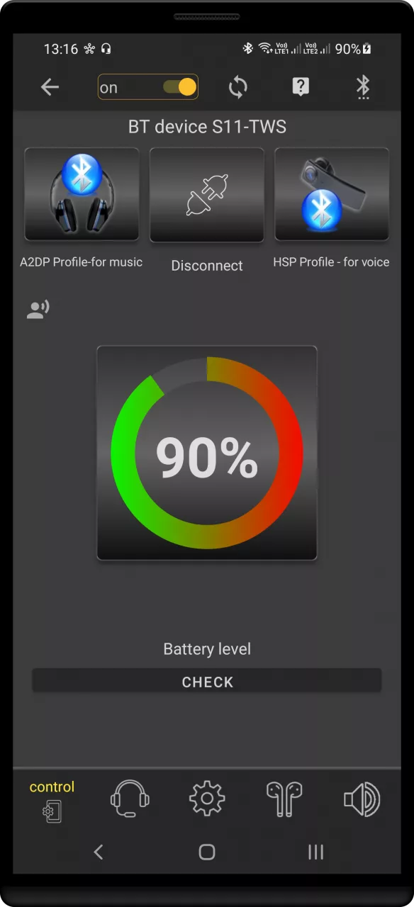 Bluetooth Widget Battery +