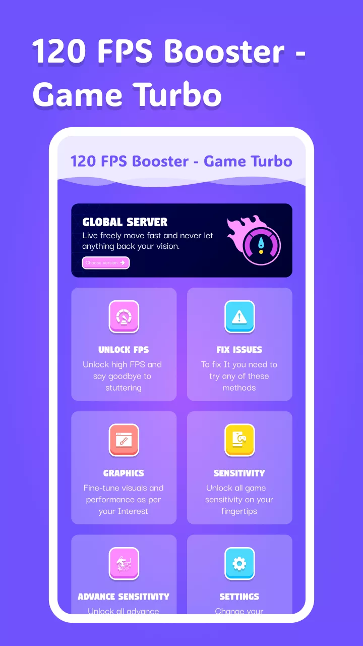 120 FPS Booster - Game Turbo