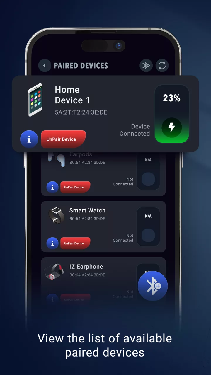 Bluetooth Device Battery Level