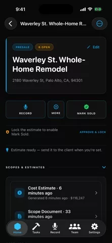 Forge: Contractor Estimates