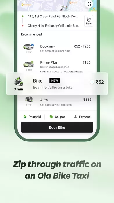 Ola: Book Cab, Auto, Bike Taxi