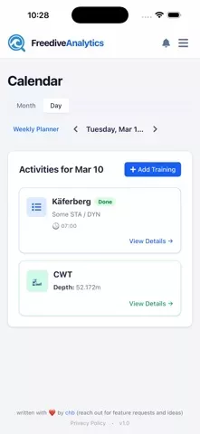 Freedive Analytics
