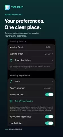 Two Mint: Brushing Routine