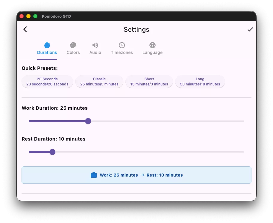 Pomodoro Getting Things Done