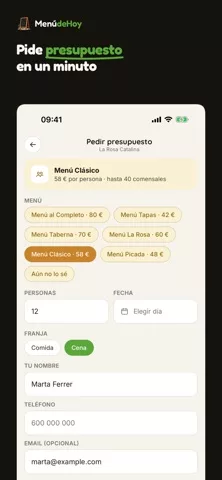 Menú de Hoy
