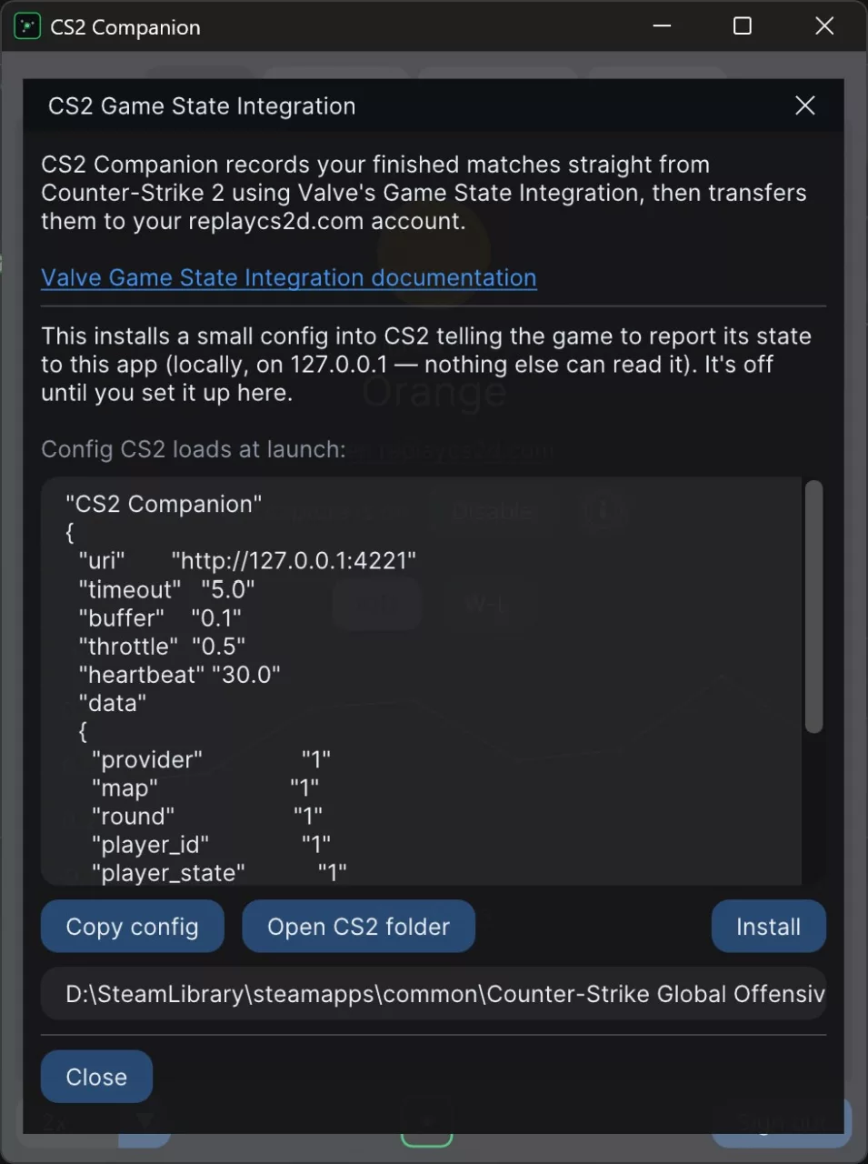 CS2 Companion