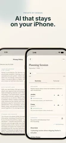Harbor Private Voice Notes