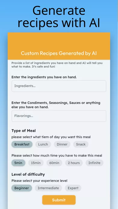 Recipe mkr - Recipe Maker