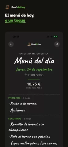 Menú de Hoy