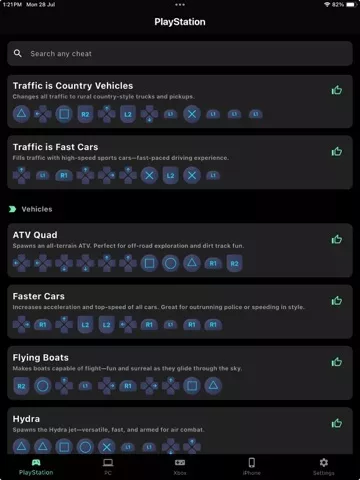 Cheat Codes for GTA San Andrea