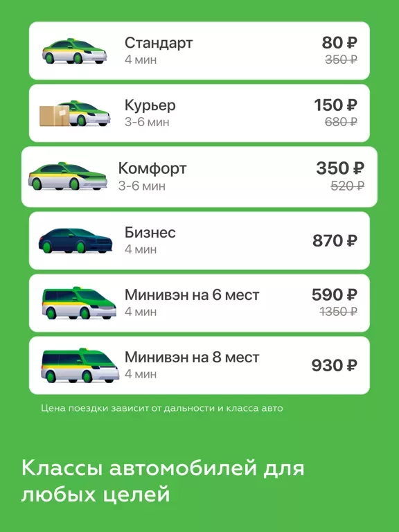 Таксовичкоф — Заказ такси