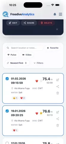 Freedive Analytics