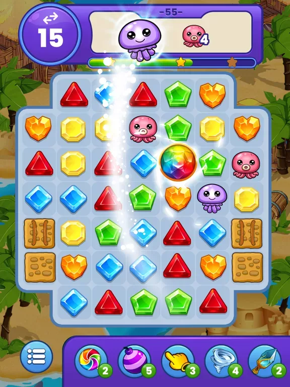 Gem Blast - взрыв игра матч 3