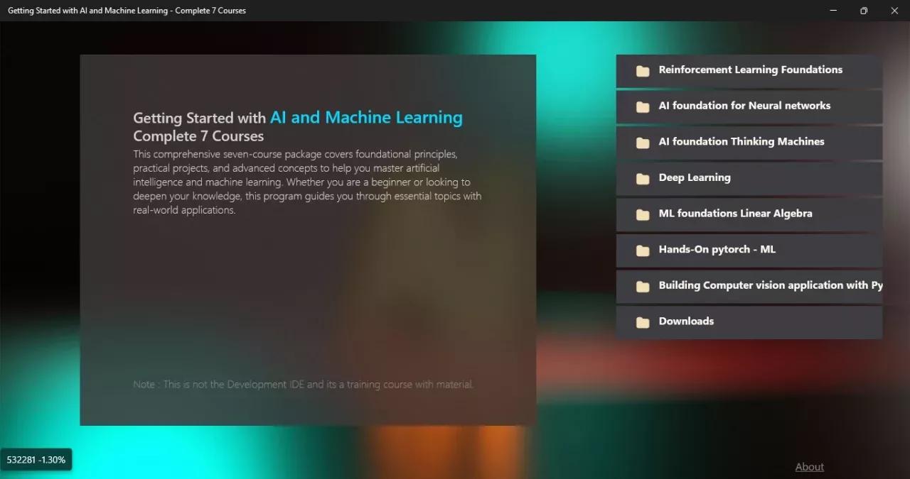 Getting Started with AI and Machine Learning - Complete 7 Courses