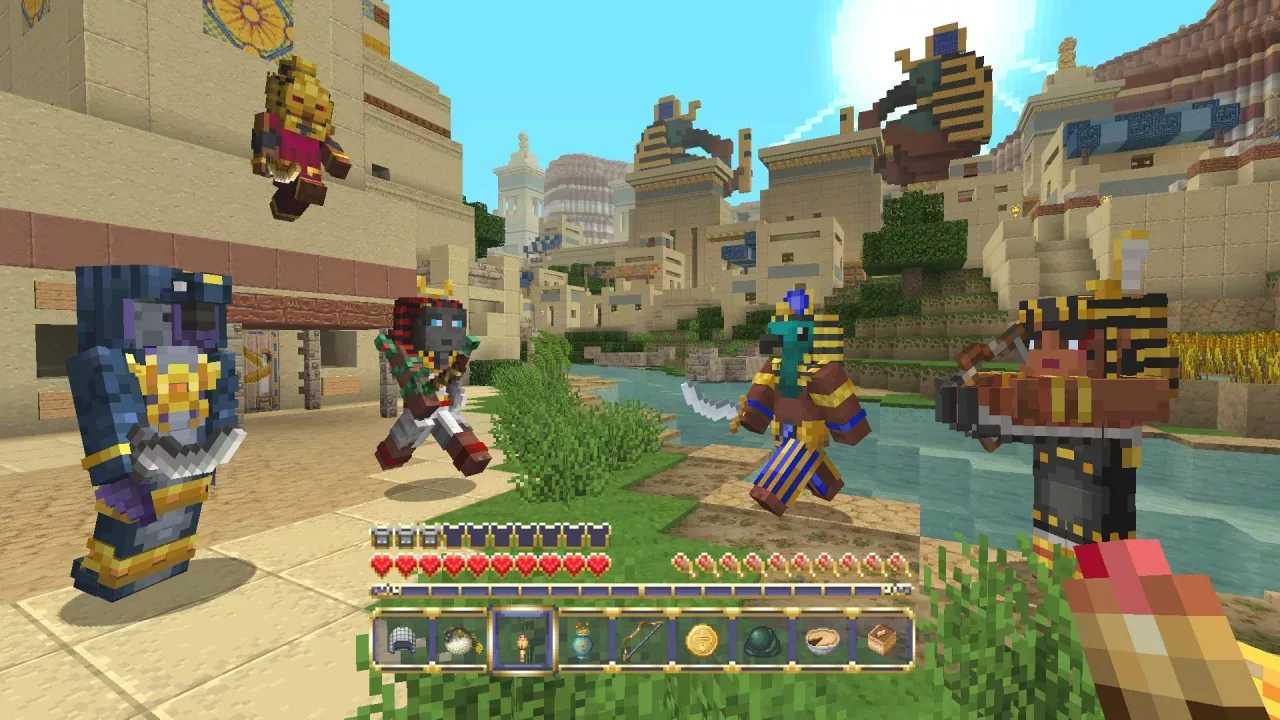 Minecraft Egyptian Mythology Mash-up