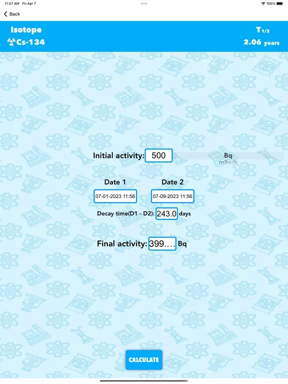 Decay calc