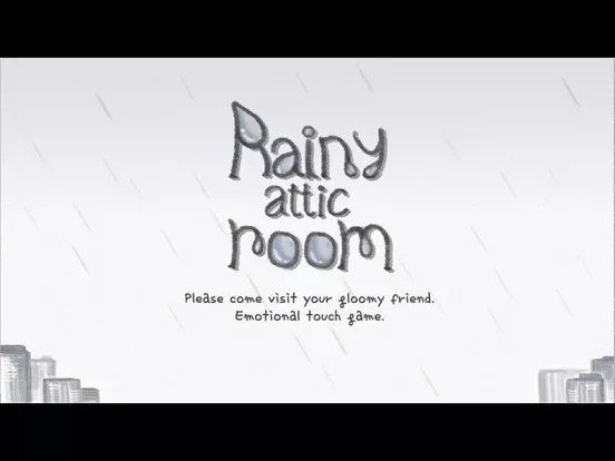 Rainy attic room
